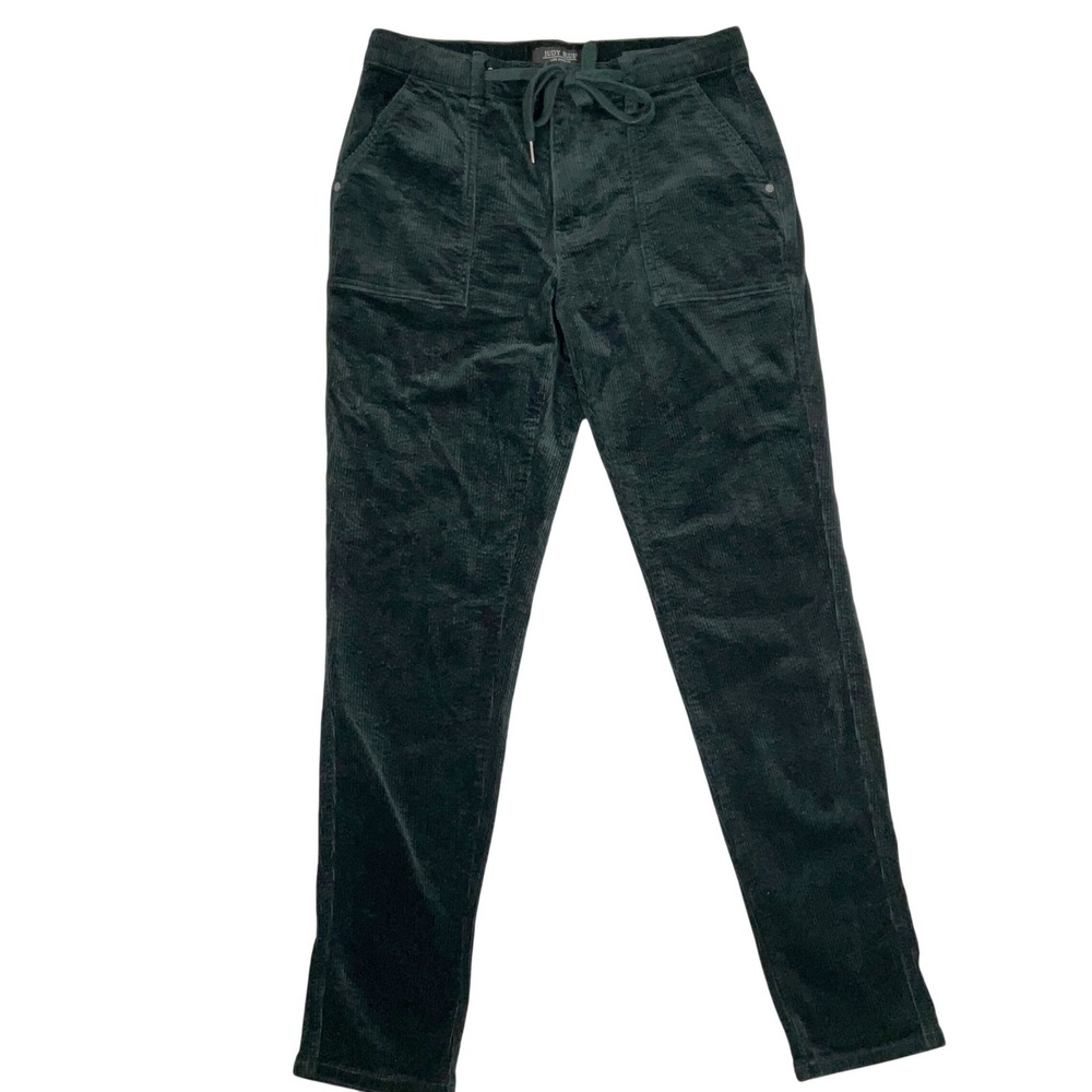Judy Blue Corduroy Pants Women 11/30 Hunter Green Jogger Drawstring JB88863